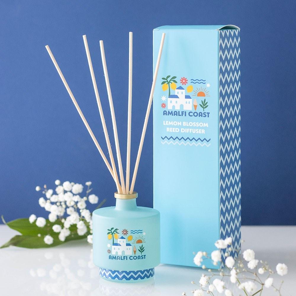 Something Different - Amalfi Coast Sparkling Lemon Blossom Reed Diffuser Brûleur fioul - Bleu